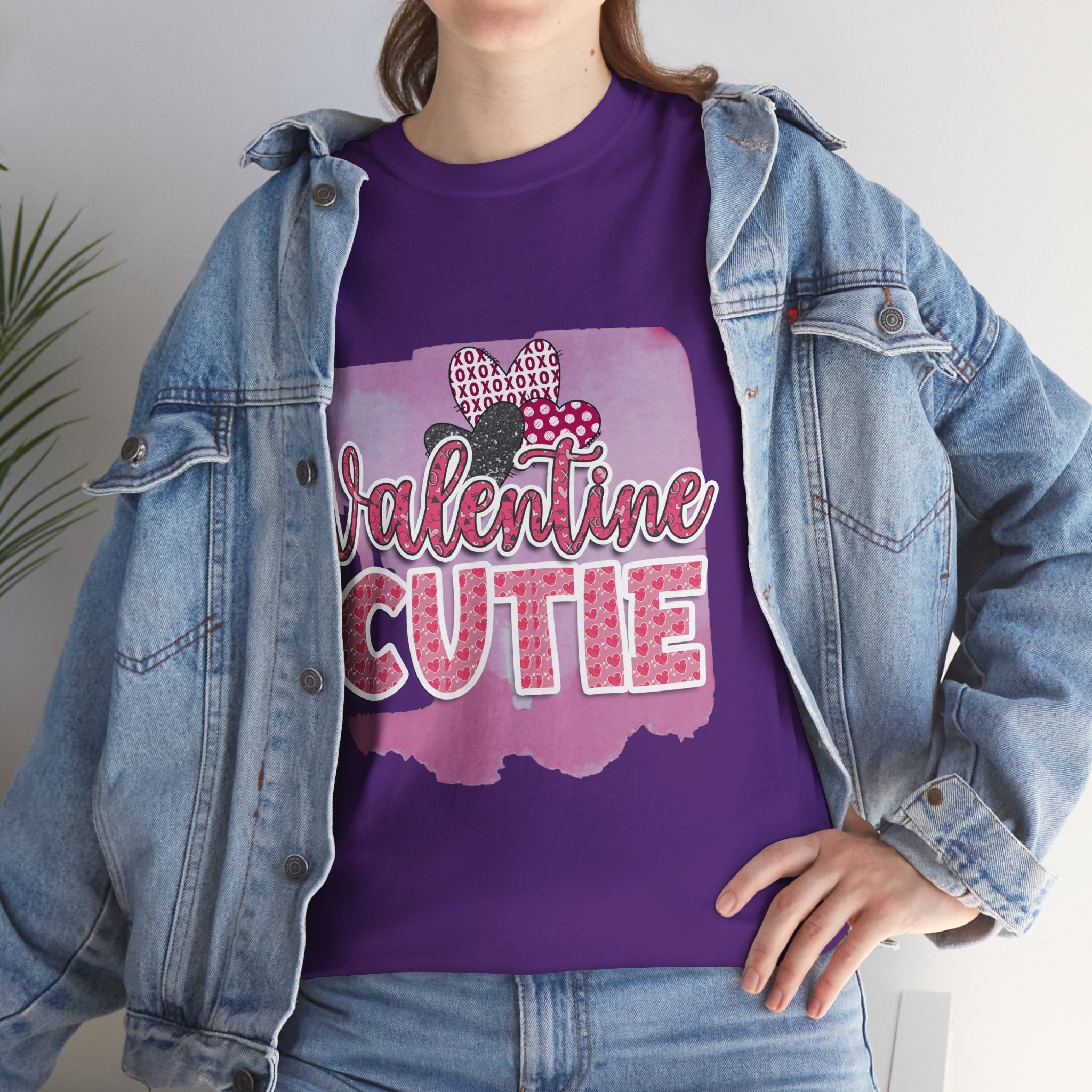 Valentine Cutie T‑Shirt — Pink Heart Kids' Valentine Tee