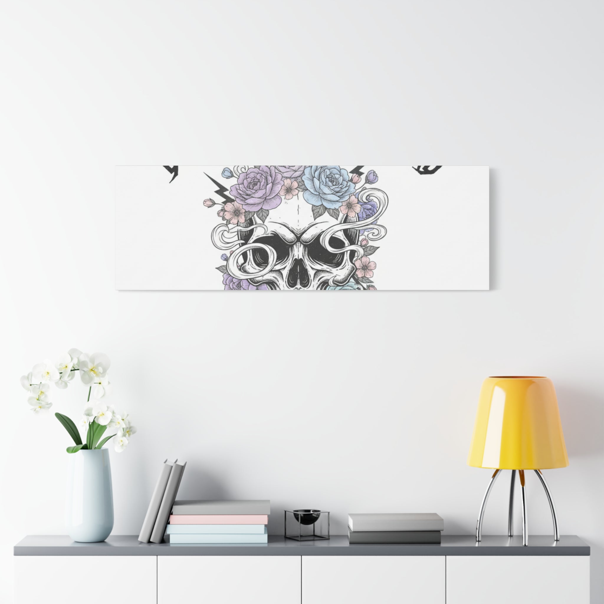 Breathe Deep Rock Hard Canvas | Heavy Metal Wellness, Gothic Wellness Quote