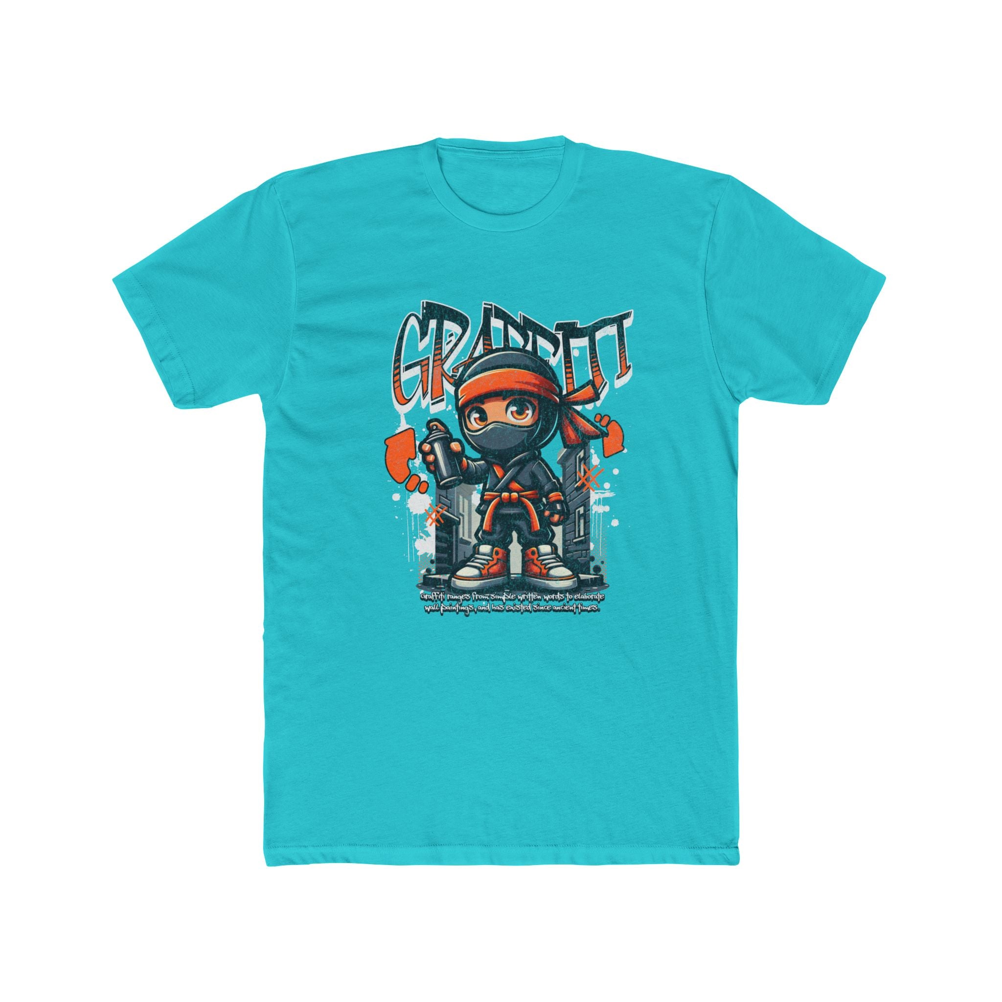 Graffiti Ninja T-Shirt — Urban Street Art Tee with 'GRAFFITI' Design