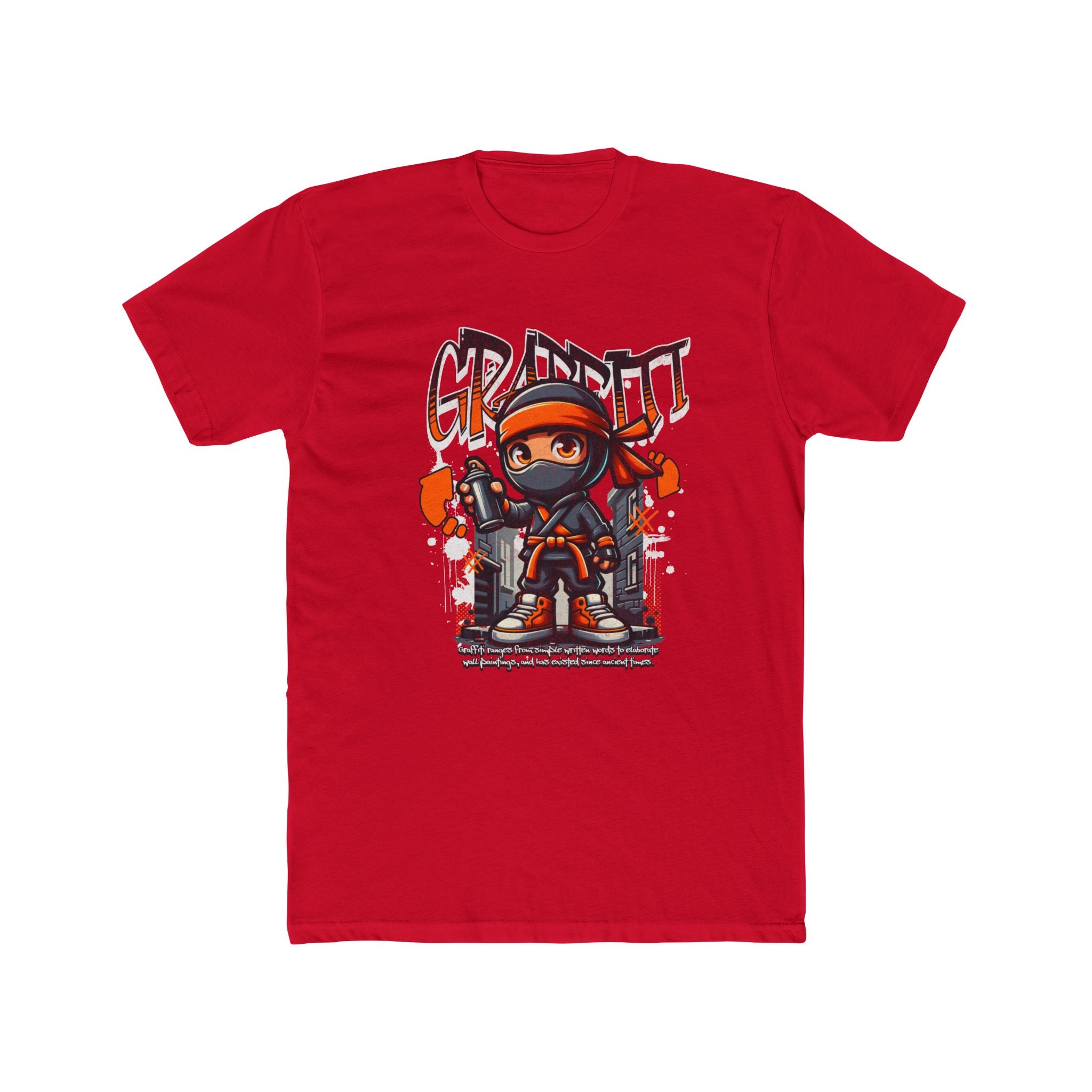 Graffiti Ninja T-Shirt — Urban Street Art Tee with 'GRAFFITI' Design