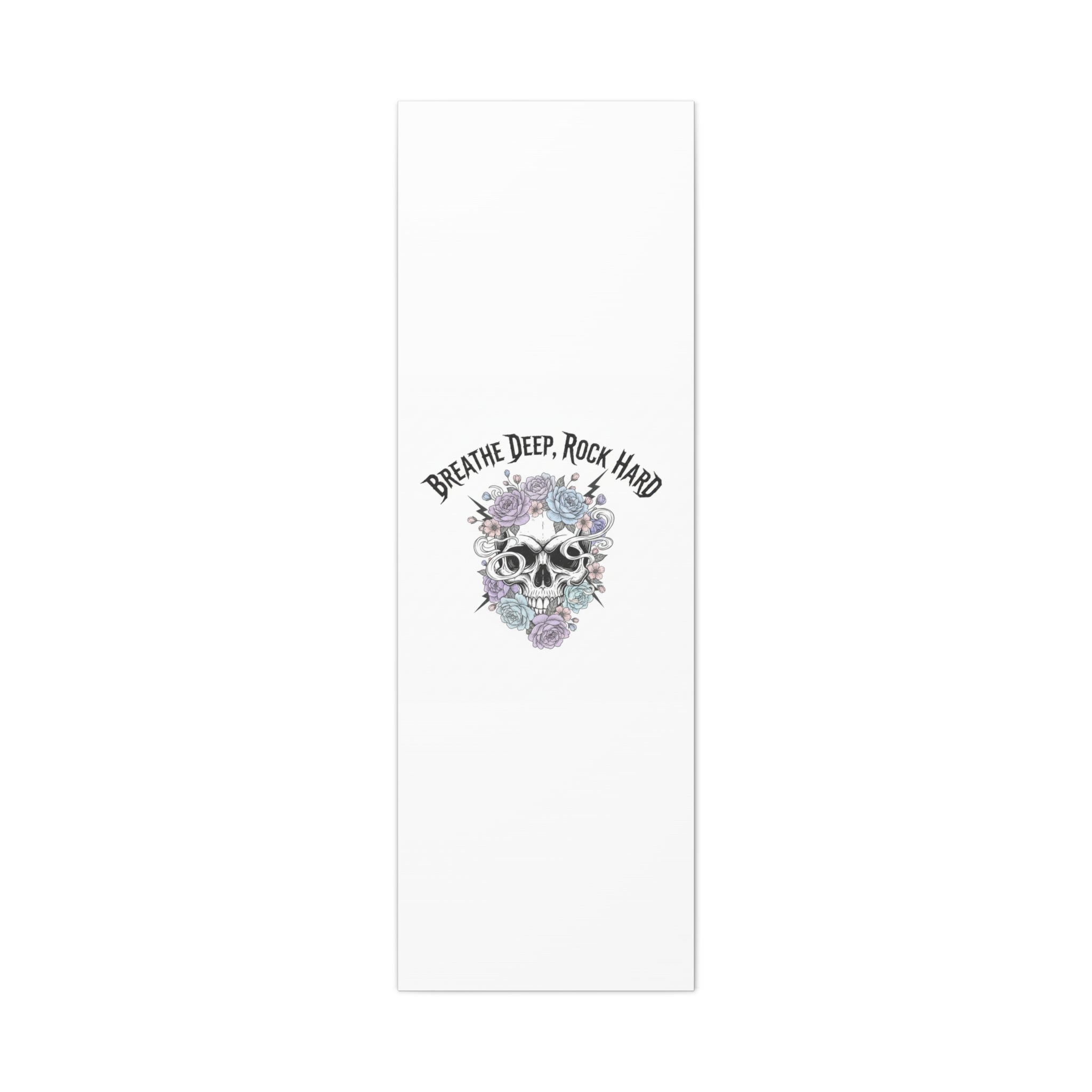 Breathe Deep Rock Hard Canvas | Heavy Metal Wellness, Gothic Wellness Quote