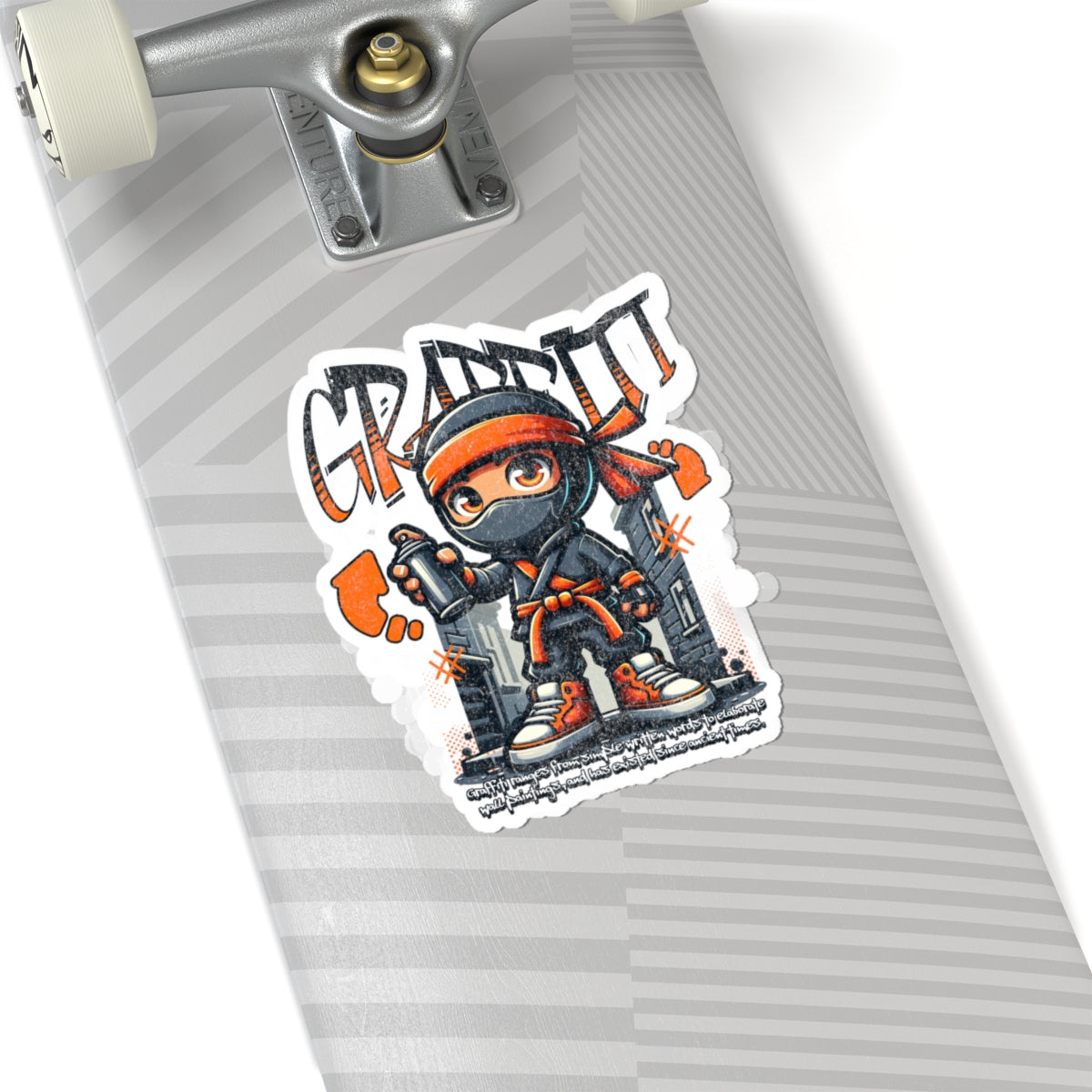 Graffiti Ninja Sticker — Urban Street Art Kiss-Cut Decal