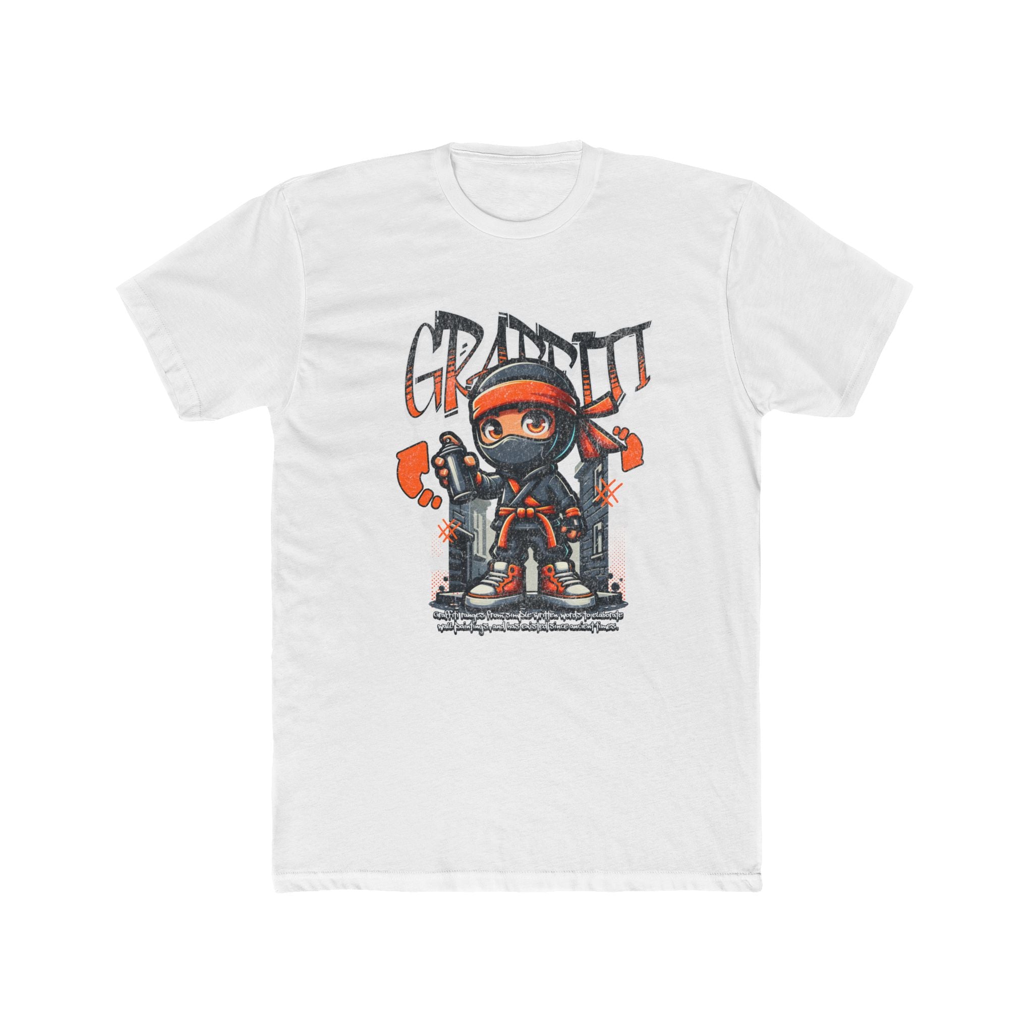Graffiti Ninja T-Shirt — Urban Street Art Tee with 'GRAFFITI' Design
