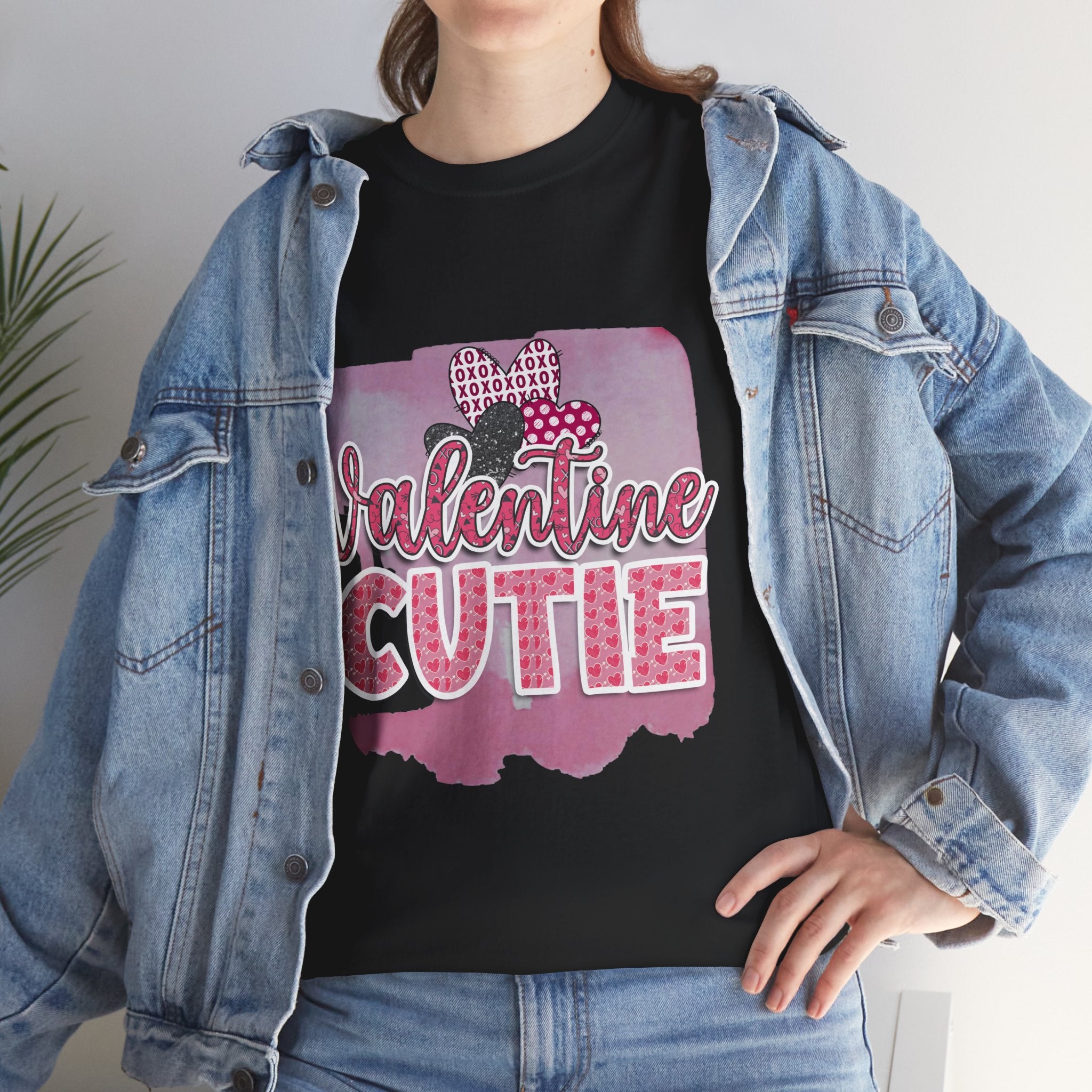 Valentine Cutie T‑Shirt — Pink Heart Kids' Valentine Tee