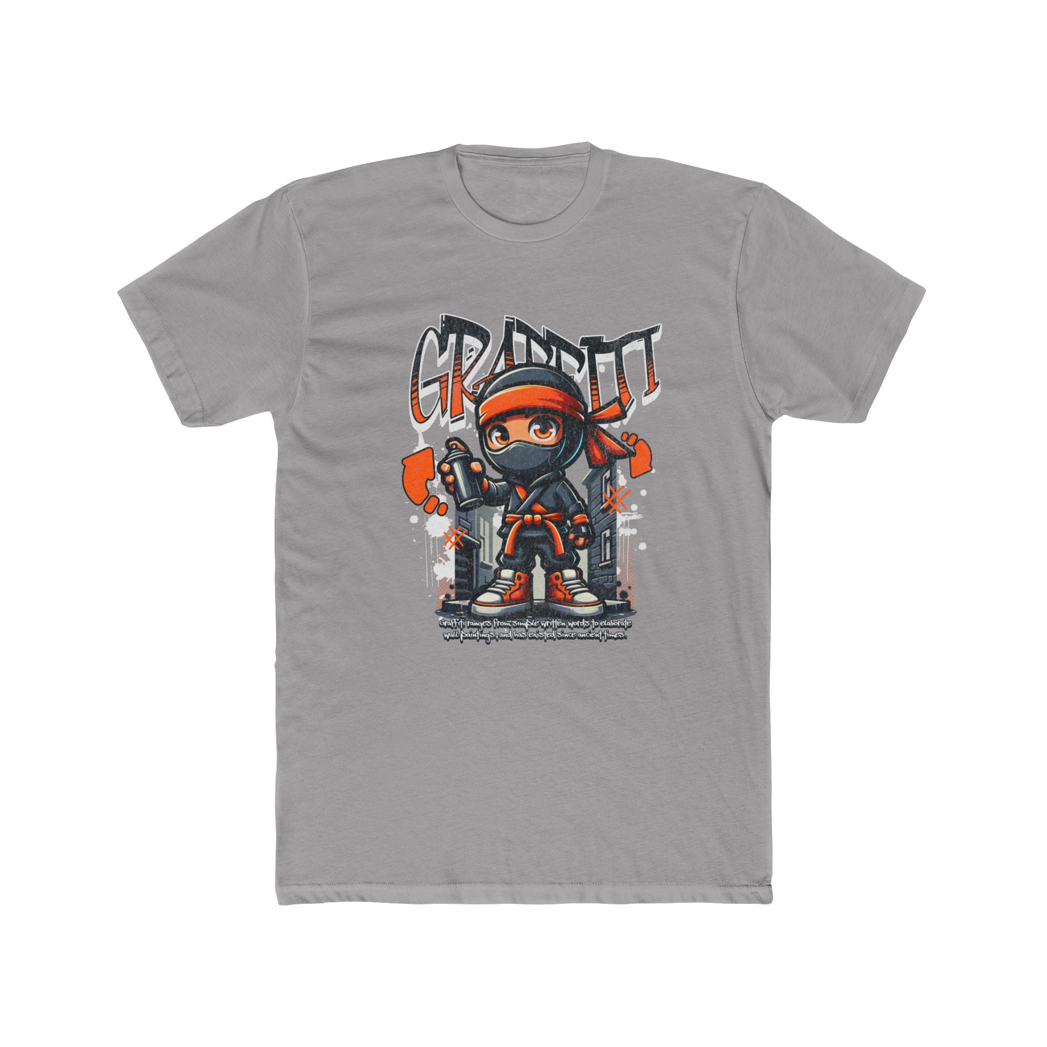 Graffiti Ninja T-Shirt — Urban Street Art Tee with 'GRAFFITI' Design
