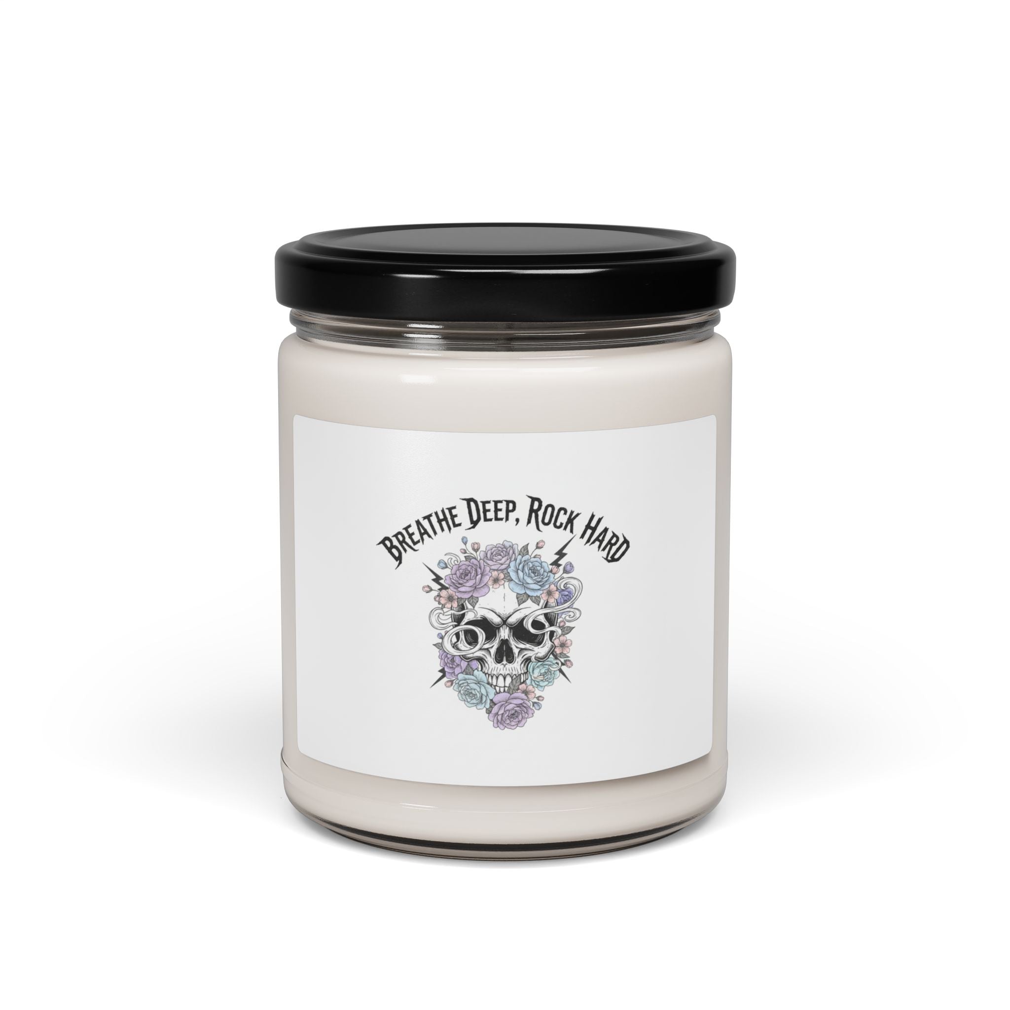 Breathe Deep Rock Hard Candle | Heavy Metal Wellness, Gothic Self-Care Soy Candle