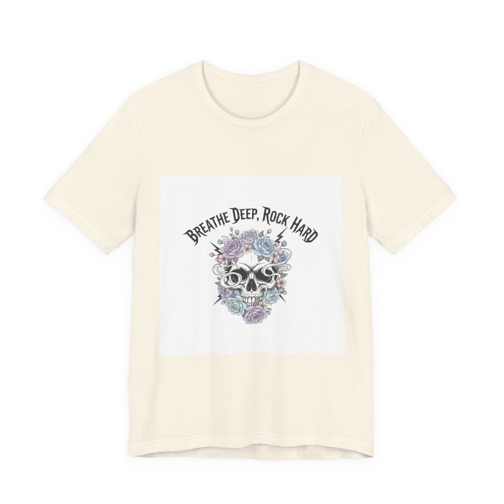 Breathe Deep Rock Hard Tee | metal font shirt, gothic wellness quote