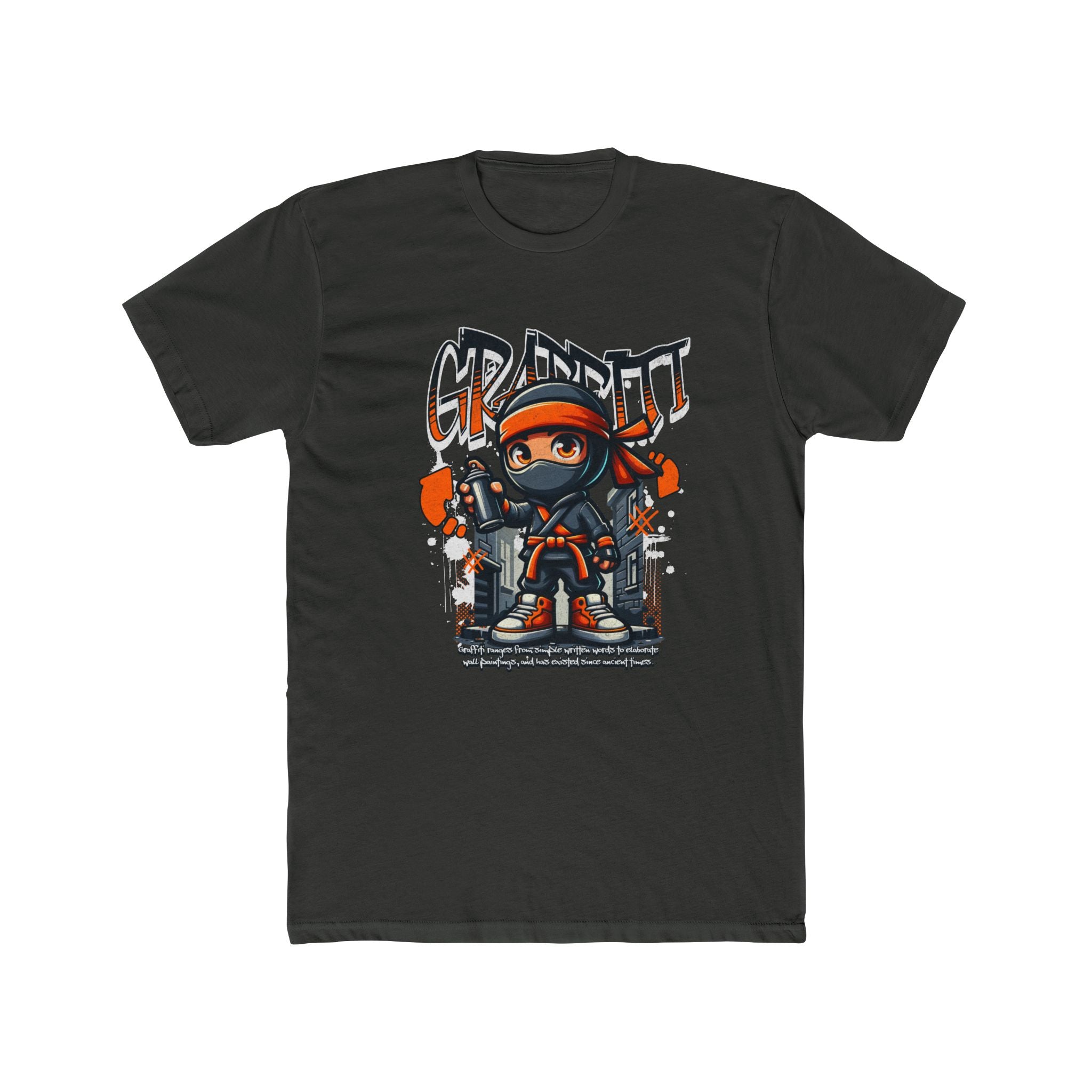 Graffiti Ninja T-Shirt — Urban Street Art Tee with 'GRAFFITI' Design