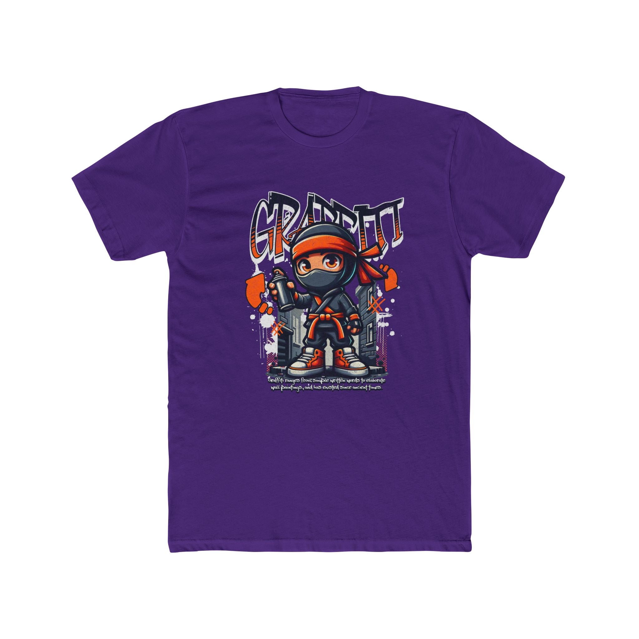 Graffiti Ninja T-Shirt — Urban Street Art Tee with 'GRAFFITI' Design